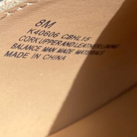 Kork-ease platform wedge sandals size 8 NEW open toe Mary Jane cork brown tan - Picture 12 of 12